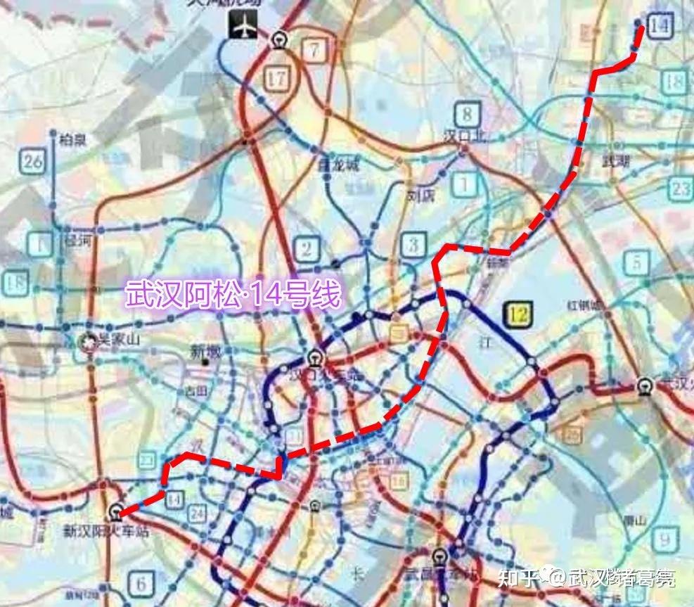 武汉地铁14号线最新线路图及详解